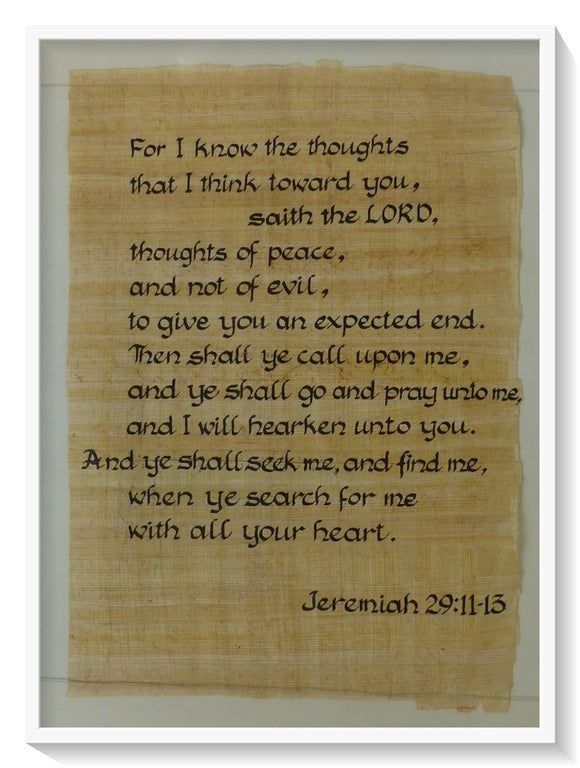 Seek me and Find me - Jeremiah 29:11-13