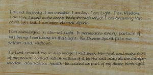 Set of 3 affirmations by Paramhansa Yogananda can be placed in front of Travel Altar