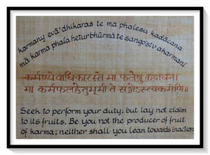 Bhagavad Gita - Chapter 2 Verse 47